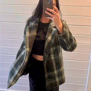 Plaid Peacoat